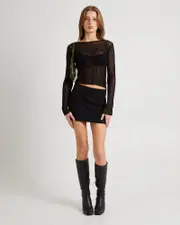 Eden Sheer Stripe Knit Top