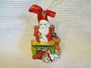 Waterford Crystal Holiday Heirlooms CAROUSEL Santa Clause Ornament Mint Limited