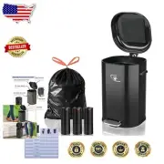 Heavy-Duty Dog Waste Bin 18L - Step-On Trash Can with Removable Inner Bucket