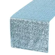 Sky Blue Sequin Table Runner