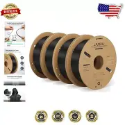 Premium 1.75mm PLA Plus 3D Printing Filament - 4KG Black, For All FDM Printers