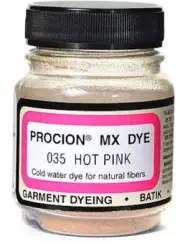 Hot Pink Procion Mx Dye - 33oz for Vibrant Fabric Coloring