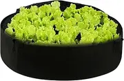 Round Planter Box Garden Grow Bags Planting Beds Grow Pots Breathable Planter Bags for Potato Fruit Herbs Flowers Vegetables 28x12 Inch Black M