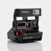 Polaroid 600 Type 80's Style Red Stripe Refurbished Vintage Camera