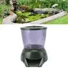 4.25L Automatic Fish Feeder LCD Screen Display Auto Pond Fish Food Dispenser Aq♡