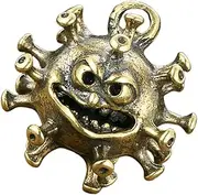 SUPVOX Vintage Brass Ornament Retro Cartoon Charms Miniature Sculpture for Home Office Decor Unique Prank for Parties and Gatherings
