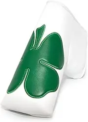 Golf Putter Cover,Golf Club Head Covers Blade Putter Headcover Leather Golf Blade Putter Cover with Magnetic & Embroidery Pattern for Odyssey