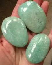 Amazonite - 3 Palmstones sc922b