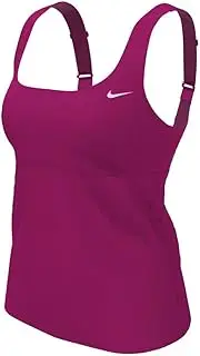 [Nike] Essential Scoop Neck Tankini Fireberry XS