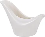Amosfun Ceramic Milk Cup Elegant Sauce Boat Porcelain Storage Container for Home Restaurant