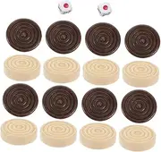 WHAMVOX Pcs Wooden Game Pieces Replacement Set for Backgammon Chess Classroom Use