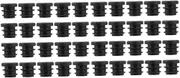 SHINEOFI 2sets Furniture Leg Insert Caps Tube Bung End Plugs Plastic Round Inserts for Chair and Table Feet Floor Protectors for Surfaces 100pcs*2