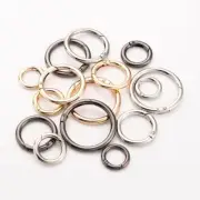 Round Carabiner Camping Push Gate Spring Snap Clip Hook 24m-48mm
