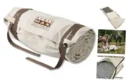 Canvas Cavalry-Style Cowboy Bedroll; Premium Lined Sleeping Bag Cover;