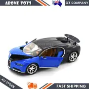 Bburago Licensed diecast 2017 Bugatti Chiron - Blue scale 1:18 car model toy