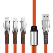 For Samsung Galaxy S21 FE 5G 5ft USB Cable Cord Charger Type C USB-C Micro 3in1