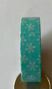 LIGHT BLUE/WHITE SNOWFLAKE WASHI TAPE (1Roll)1-1/2”Dia•Christmas•Holiday •Winter
