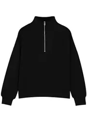 Varley Hawley Half-zip Stretch-jersey Sweatshirt - Black - XS (UK6 / XS) XS (UK6 / XS)