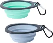 Collapsible Dog Bowls One Piece Molded Rim Doggie Travel Bowl,No Assembled Plast