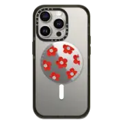 Snappy Grip Stand Mirror Snappy™ Grip Stand MagSafe Compatible Crochet Flowers - Red