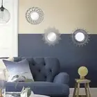 3pcs Nordic Wall Mirror Circle Makeup Mirrors Bathroom