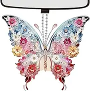 Acrylic Faller, Butterfly Sun Catcher for Rainbow Butterfly Decor - Glitter 2D Rainbow Manufacturer - Decoration for Backpacks, Door Handles, Holiday Trees