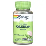 Solaray, True Herbs, Valerian, 470 mg, 100 VegCaps