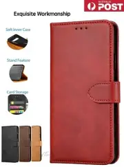 Leather Magnetic Flip Wallet Case Cover for Samsung Note10+,S9,10,S20, S20Ultra