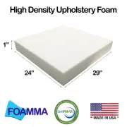 Foamma 24" x 29" High Density Upholstery Foam New Cushion Replacement