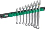 Wera 020235, 9642 Magnetic rail 6003 Joker Imperial 1 Ring spanner set, 8 pieces