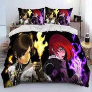 v1515 Bed Sheets King of Fighters Retro Game Gamer Comforter Bedding Set,Duvet Cover Bed Set Quilt Cover Pillowcase,king Queen Size Bedding Set 3-Piec