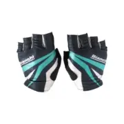 Bianchi Cycling Summer Gloves Basic Medium Size Black/Celeste Color