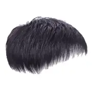 Men'S Natural Black Short Wigs Straight Wig Hair Clip-on Toupee Hair Men9372