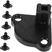Gatuida 6pcs Heavy Duty Awning Mounting Brackets for Tent Support Durable Replacement Base Fittings for Rv Awnings Lightweight Quick Installation for Camping