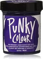 jerome russell Punky Hair Color Creme, Violet, 3.5 Ounce