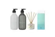 Ecoya Lotus Flower Fragrant Bathroom Set- Hand & Body Wash, Lotion, Mini Diffuse