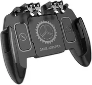 Six Finger Mobile Gamepad - Mobile Phone Game Controller | Low Latency Phone Controller Grip, Ergonomic Joystick with Cooling Fan, Mobile Game Trigger for, COD, Fort nite, and shootings Games