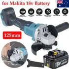 125mm Cordless Brushless Angle Grinder Machines For Makita 18V Battery 8000RPM