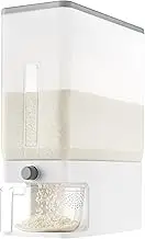 Lifewit Rice Container 25.4 Lb(11.3kg), Rice Dispenser with Visible Barrel, Rice Storage Container, Airtight Moisture Proof Rice Bucket, Grain Soybean for Kitchen Pantry Countertop Organization
