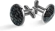 [Generic] Men's Cufflinks, Enchanted Forest Cuff Links for Men, Classic Cufflinks Black for Suit Shirt Wedding Business Birthday Jewelry Gift