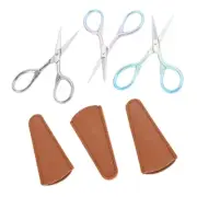 Small Facial Hair Scissors 3 Colour Beauty Grooming Kit for Eyebrows Beard Nose