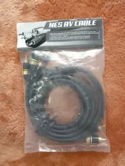 NEW Nintendo NES AV Cable Mono To Simulated Stereo RCA Audio Video Cord TV Gold