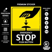 在飛比找蝦皮購物優惠-緊急停止按鈕。 高級貼紙標誌通知標牌。 機器安全關閉按鈕。 