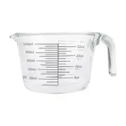 Daily Bake Borosilicate Glass 4-Cup/1L Measure Jug Baking/Cooking Clear