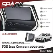 CT MAGNETIC CAR WINDOW SUN SHADE BLIND MESH REAR DOOR FOR Jeep Compass 2008-2017