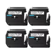 4PK M-K131 M131 Black on Clear Label Tape For Brother P-Touch PT-70/80/90 12mm