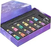 TEHAUX 1Set Handmade Glass Dip Pen with Inks Writing Art Decorations for Calligraphy Drawing and Creative Birthdays Christmas and Special Occasions