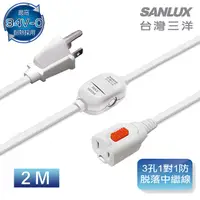 在飛比找蝦皮購物優惠-自取250 全新附發票！台灣三洋 SANLUX 3孔1對1防