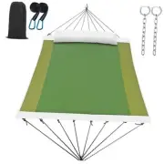 14ft Two Person Outdoor Hammock, Portable Camping with Folding Steel Spreader