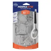Permastik Small Clear Kitchen Hooks - 30 Pack